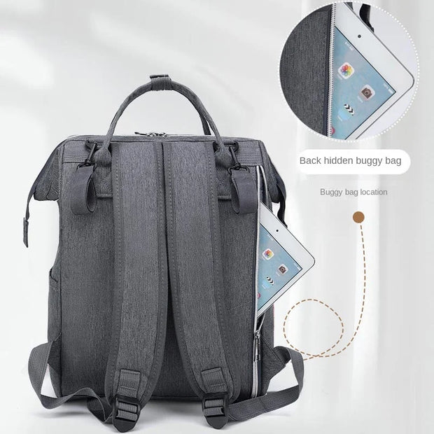 Maternity Bag for Baby Mummy Waterproof Lightweight Large Capacity USB Port Organizer for Stroller Baby Diapers Bags Backpack