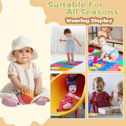 Non-Slip Toddler Socks, Girl Grip Socks for 1-10 Years Kids Girls Boys Toddler Sock with Grippers