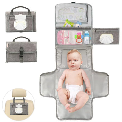 Portable Changing Pad for Baby Diaper Bag and Travel Changing Station Foldable Baby Diaper Changing Pad Waterproof Newborn Diape