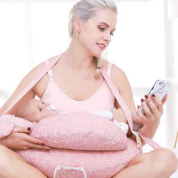 2020 Multifunction Nursing Pillow Halter with Shoulder Strap Baby Pillow Newborn Cartoon Baby Shaping Pillow Soft Feeding Pillow