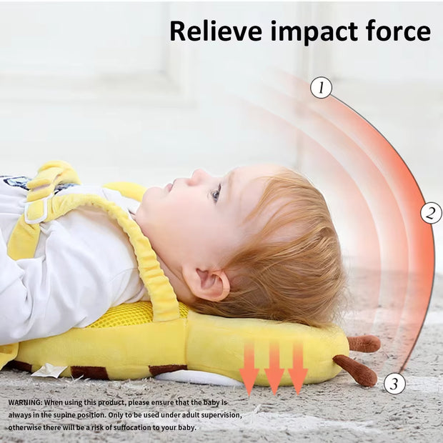 Baby Head Protector Safety Pad Cushion Cartoon anti Fall Back Pillow Headrest Newborn Highly Elastic Protection Backpack