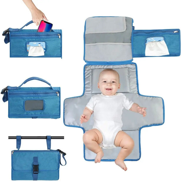 Portable Changing Pad for Baby Diaper Bag and Travel Changing Station Foldable Baby Diaper Changing Pad Waterproof Newborn Diape