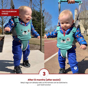 Baby Walking Harness - Handheld Kids Walker Helper - Toddler Infant Walker Harness Assistant Belt - Help Baby Walk - Child Learning Walk Support Assist Trainer Tool - for 7-24 Month Old,Green,F111287