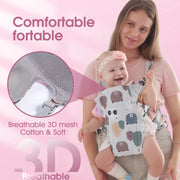4 in 1 Baby Carrier, Infant Wraps Carrier Baby Carrier Backpack, Newborn Carrier for Baby Carrier Newborn to Toddler, Colorful