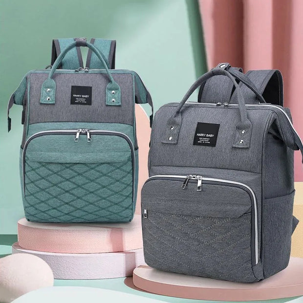 Maternity Bag for Baby Mummy Waterproof Lightweight Large Capacity USB Port Organizer for Stroller Baby Diapers Bags Backpack