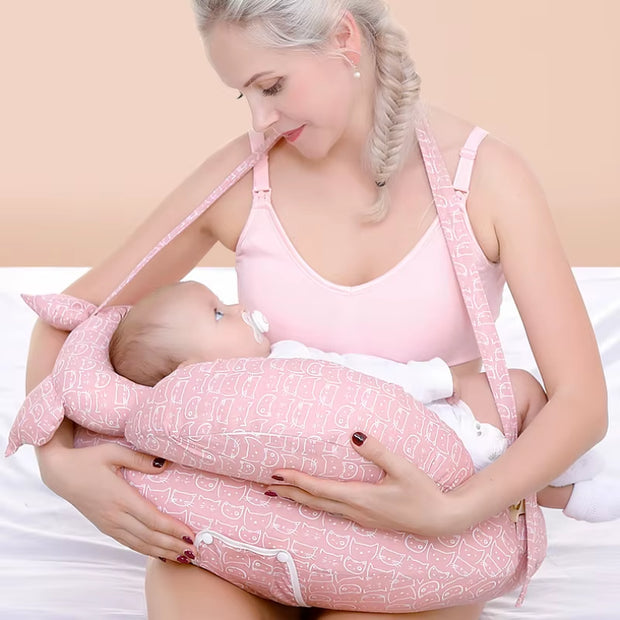 2020 Multifunction Nursing Pillow Halter with Shoulder Strap Baby Pillow Newborn Cartoon Baby Shaping Pillow Soft Feeding Pillow